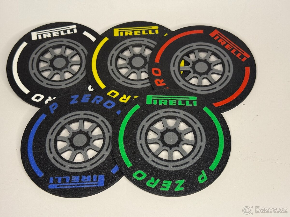 F1 Pirelli podtácky se stojanem - 2