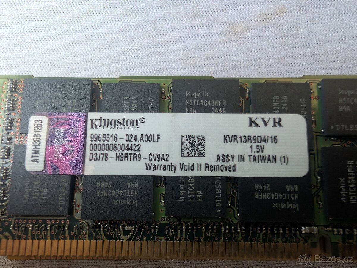 384GB RAM, 16GB DDR3 Kingston ECC, pro servery/workstation - 2