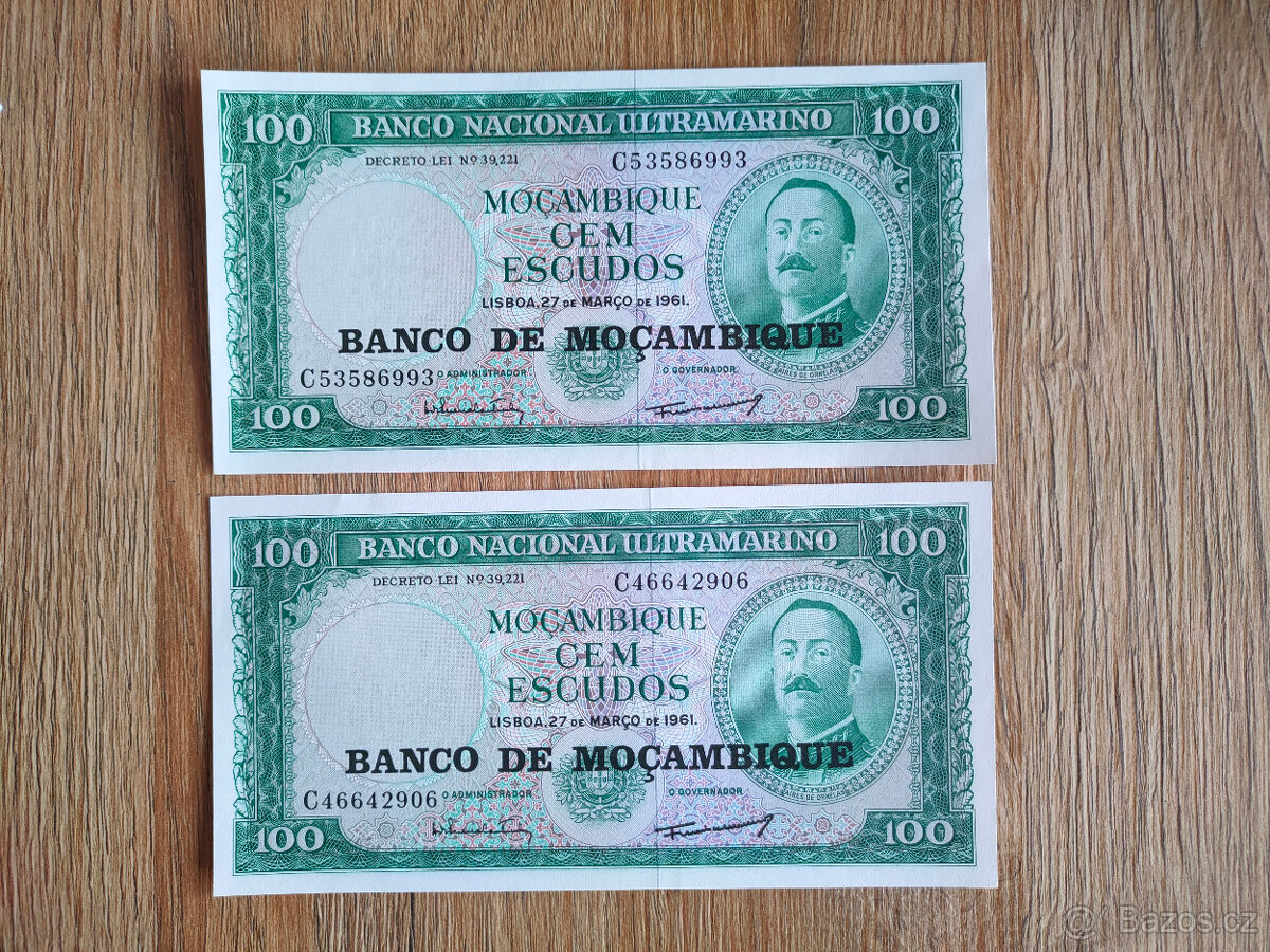 Mozambik - 100 escudos - rok 1961 - 2