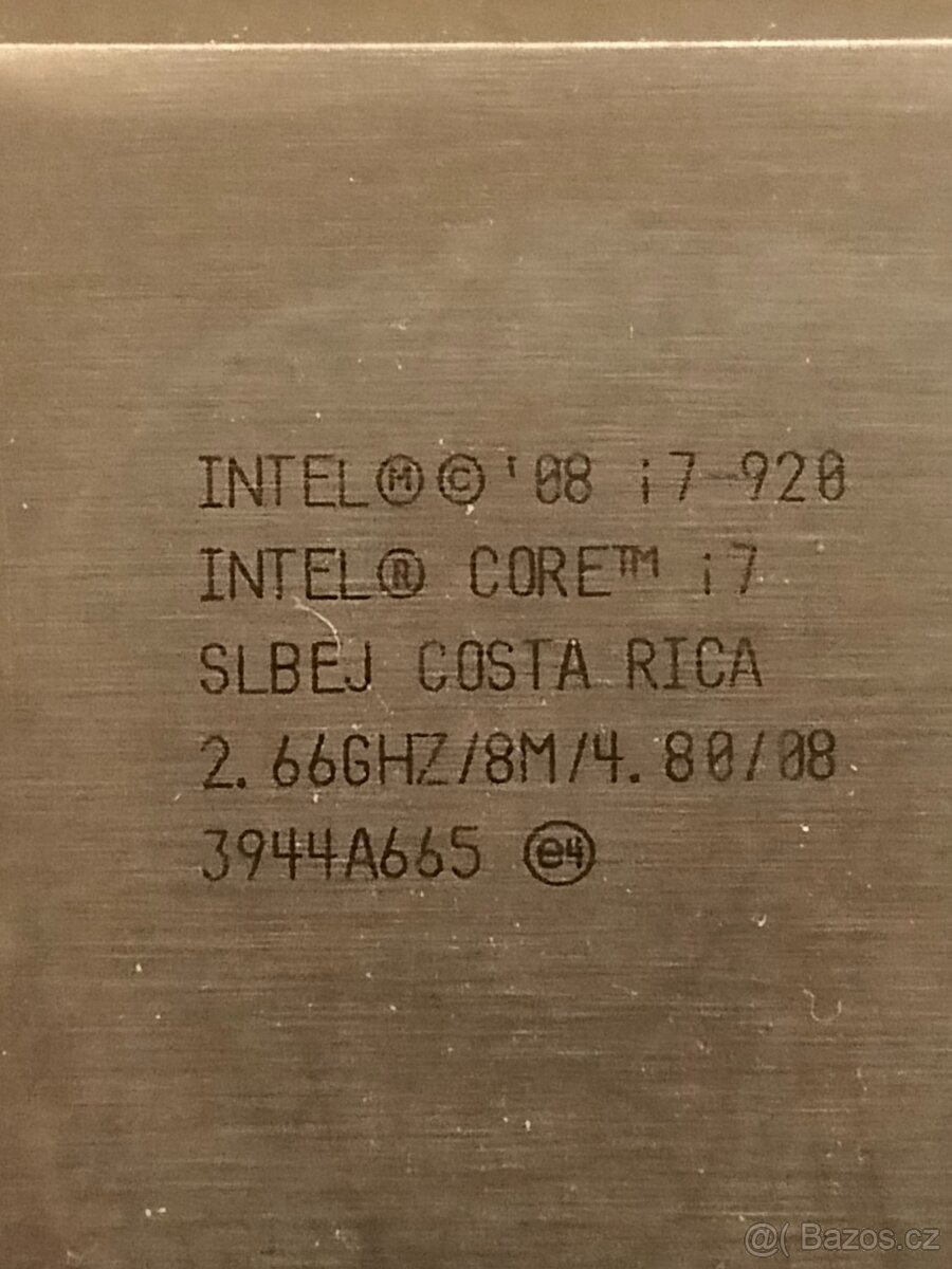 Intel Core i7-920 – 2,66 GHz, LGA1366 - 2