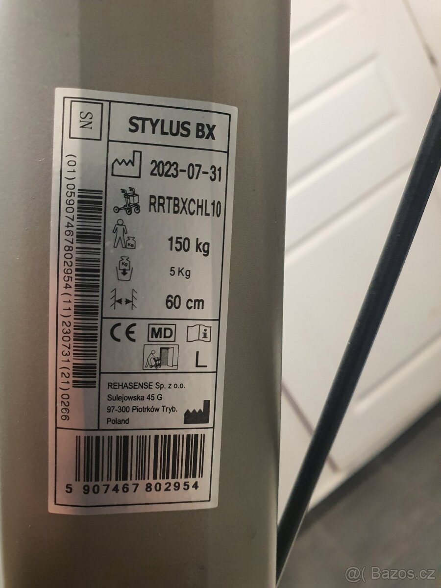 odlehčené chodítko Stylus kolové - 2
