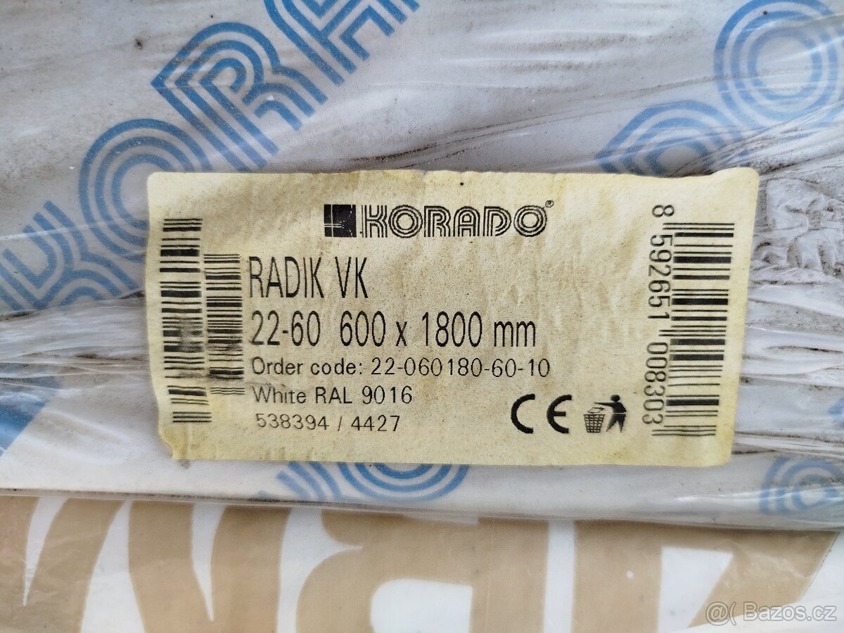 Prodám 3 radiátory Korado Radik - 2