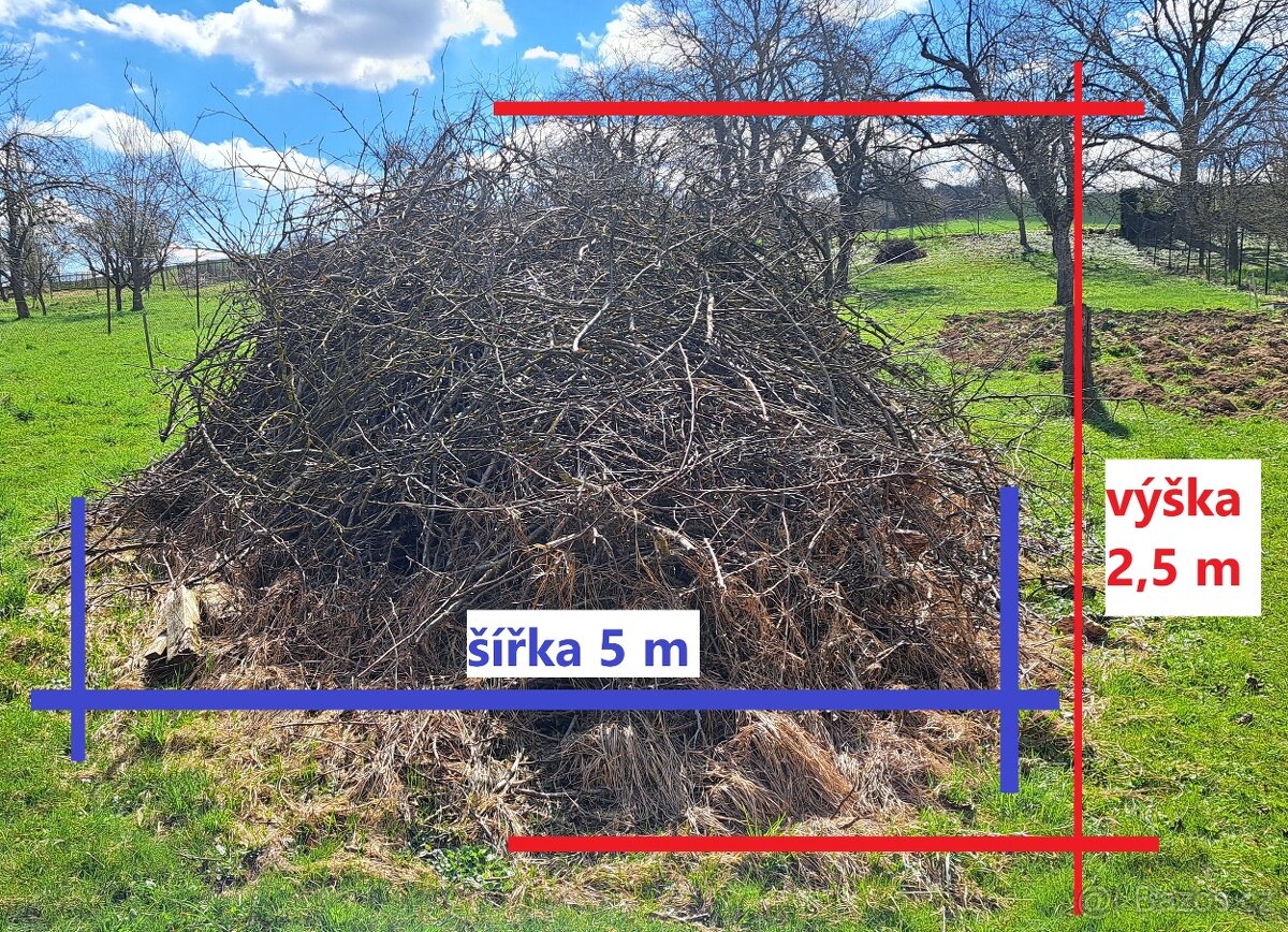 Hromada větví za odvoz - 2