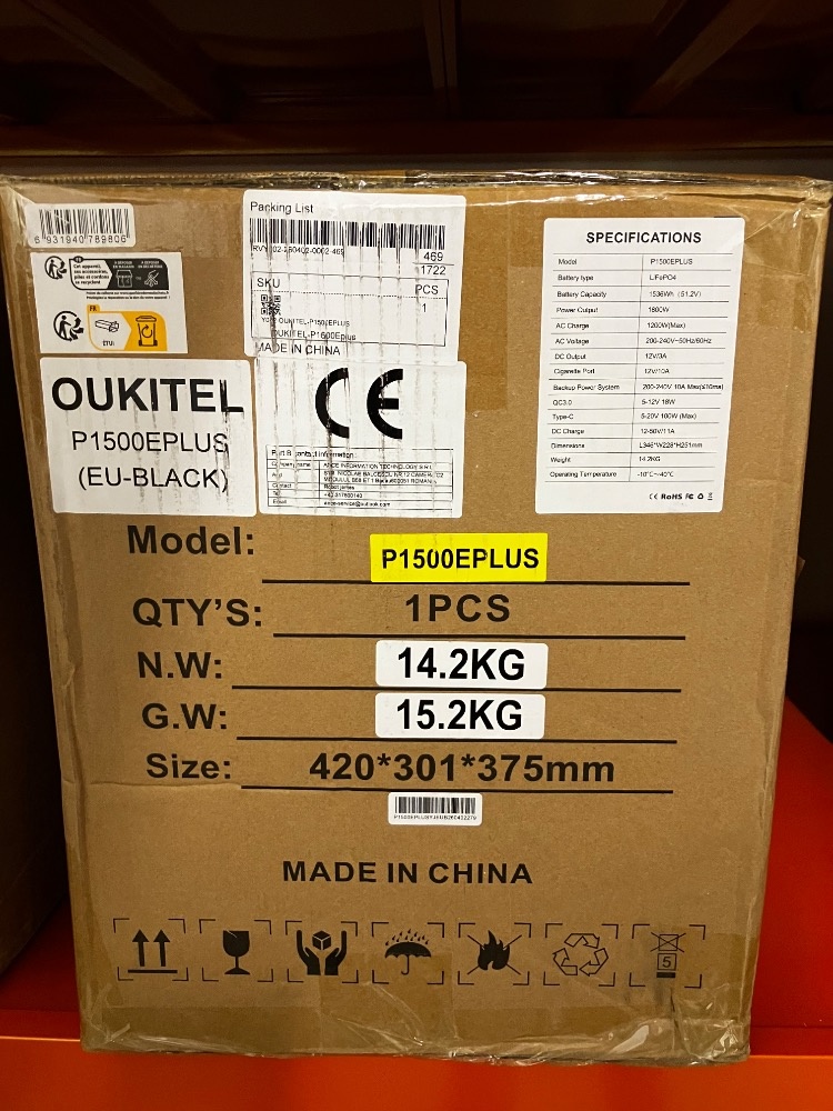 Nabíjecí stanice OUKITEL P1500 PLUS - 2