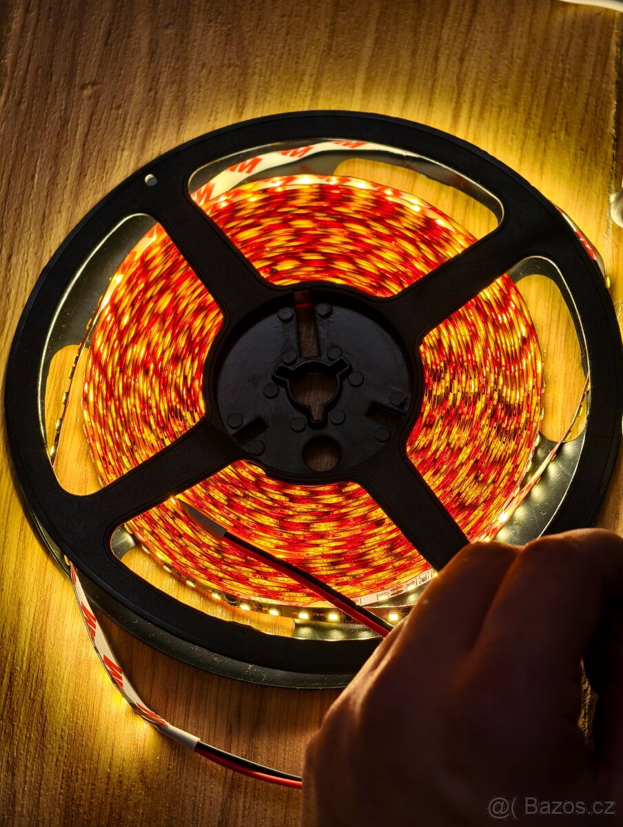 LED pásek teplá bílá 10 m – 2×5 m - 2