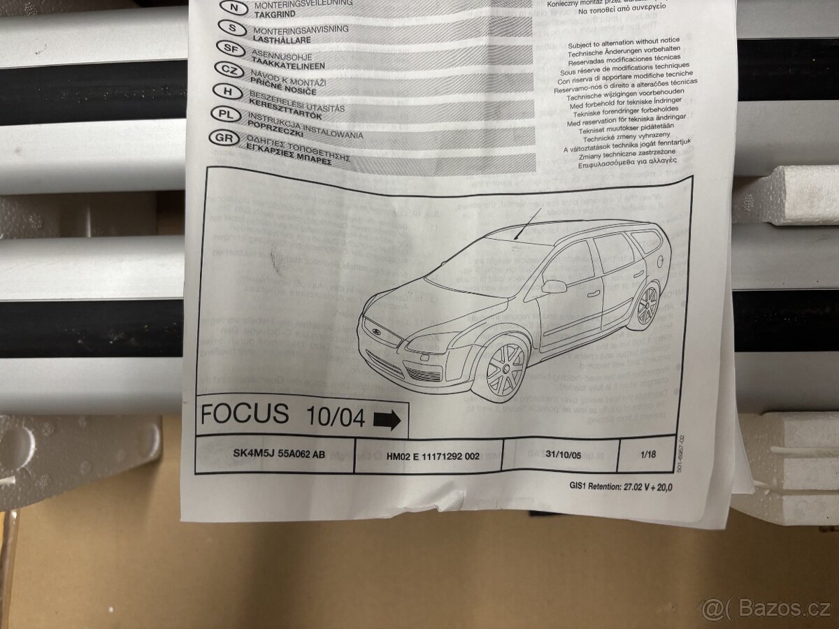 Originální střešní nosiče pro Ford Focus - 2