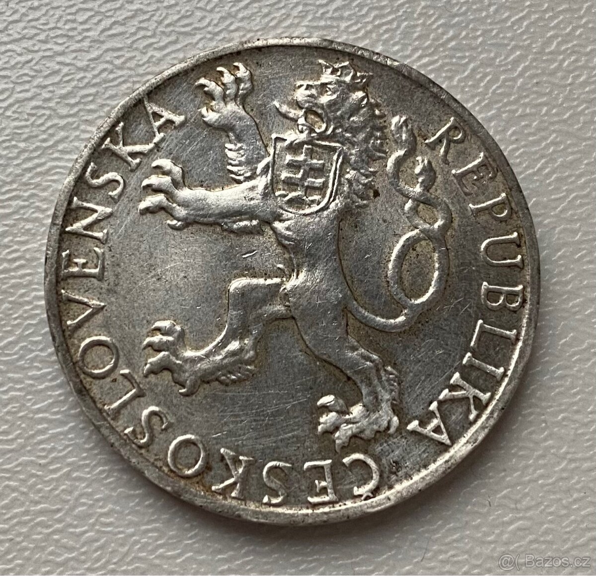 Stříbrná mince, vydaná r. 1948 - 2