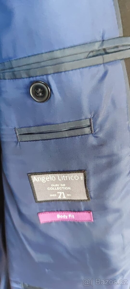 Pánský společenský oblek (sako + kalhoty) zn. Angelo Litrico - 2
