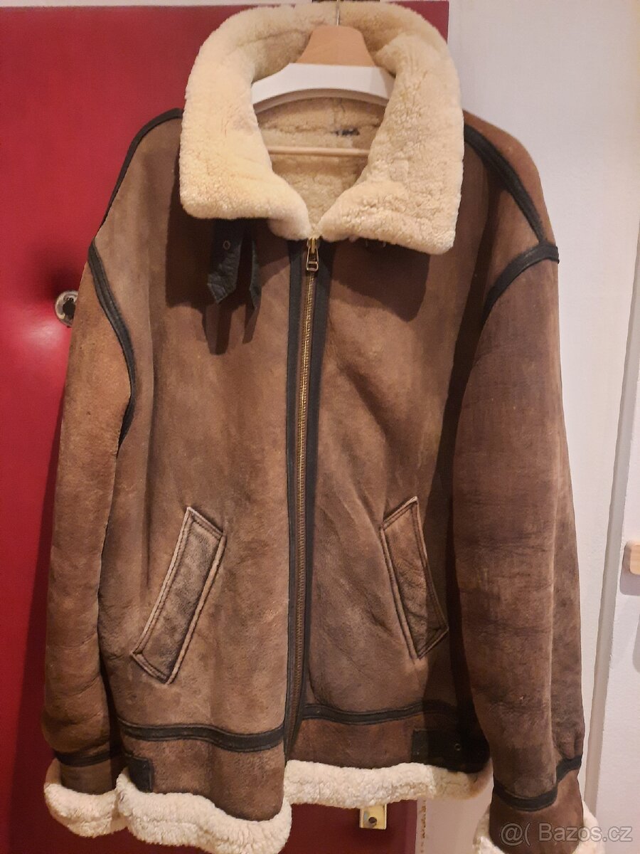 XL - Letecká bunda B3 USA Pilotka Beránek - 2