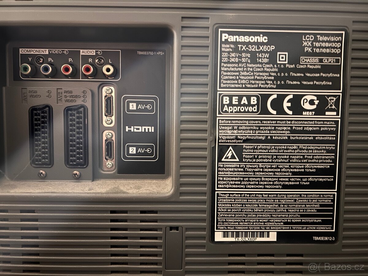 Prodám LCD TV Panasonic Viera 32” 80cm - 2