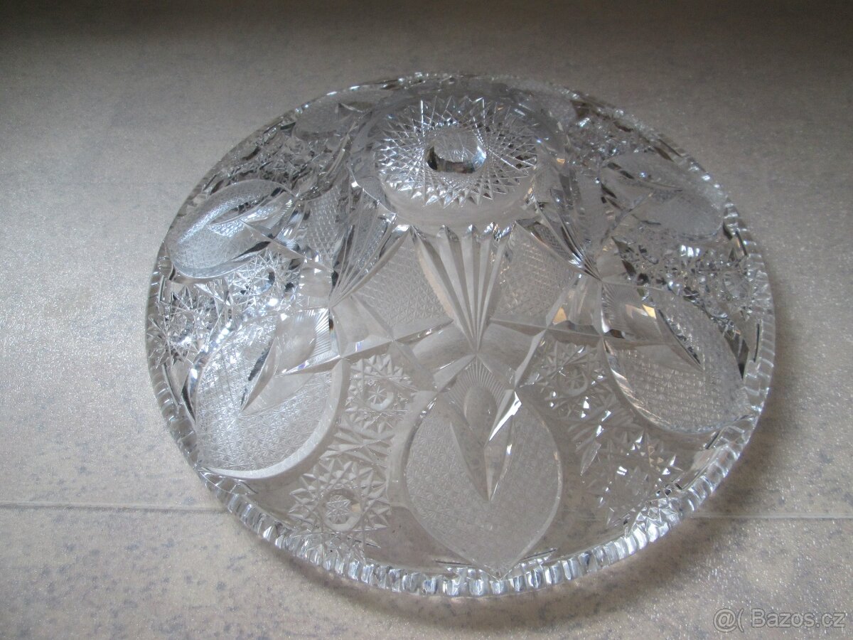 Servírovací mísa broušené sklo - 2