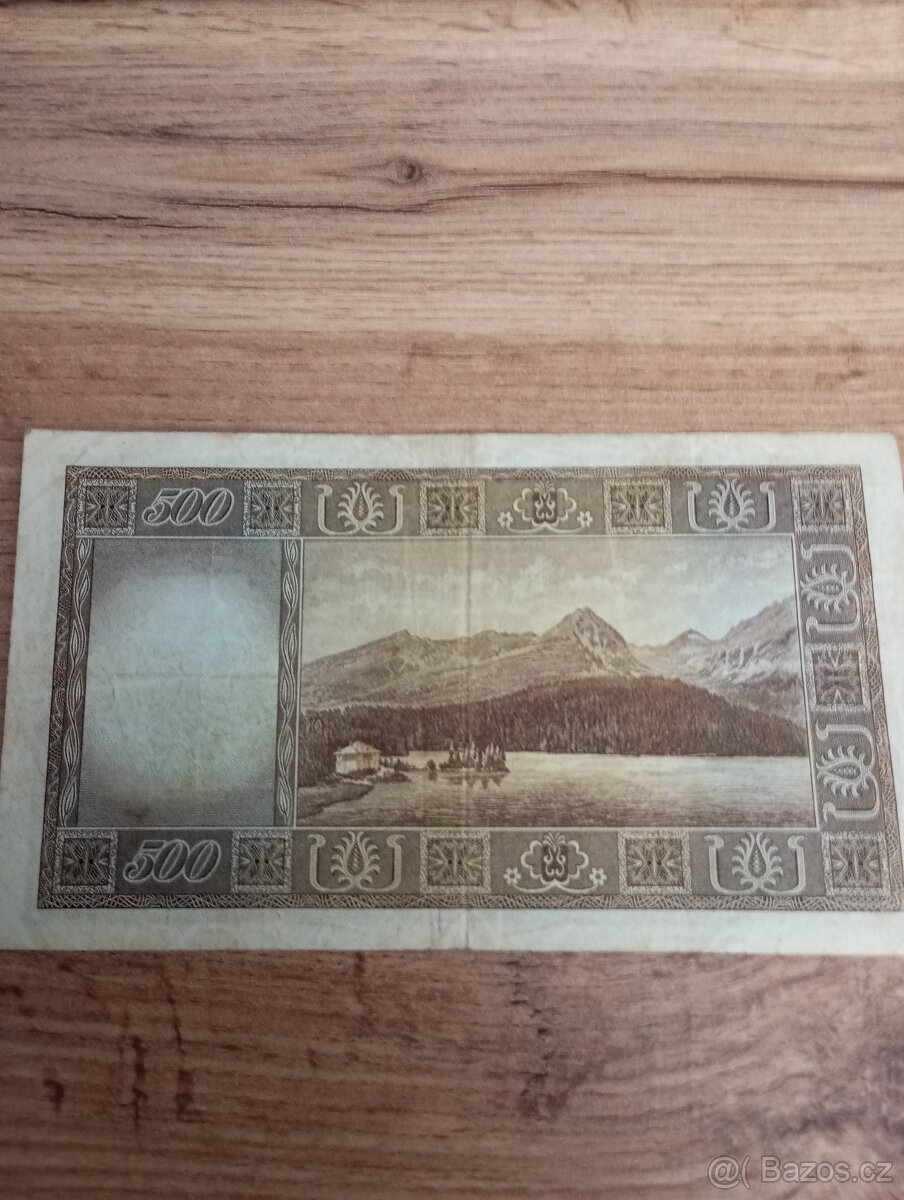 Bankovka 500 Kčs - 2