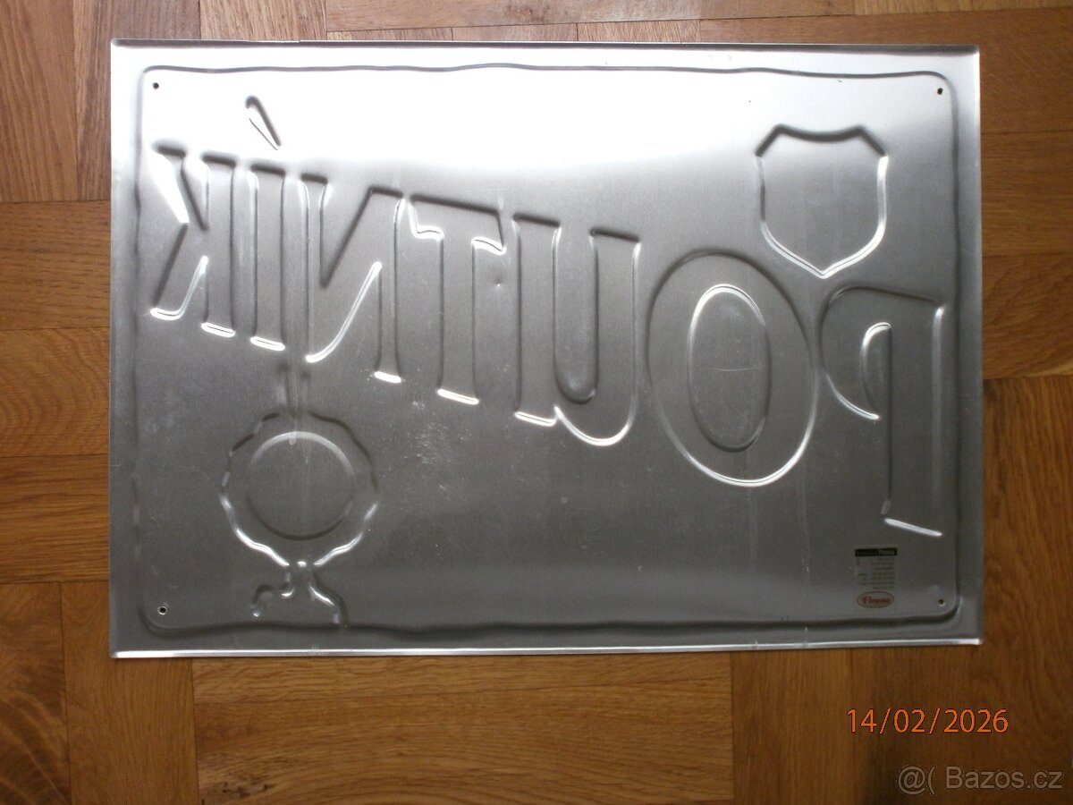 Plechová cedule pivovar - 2