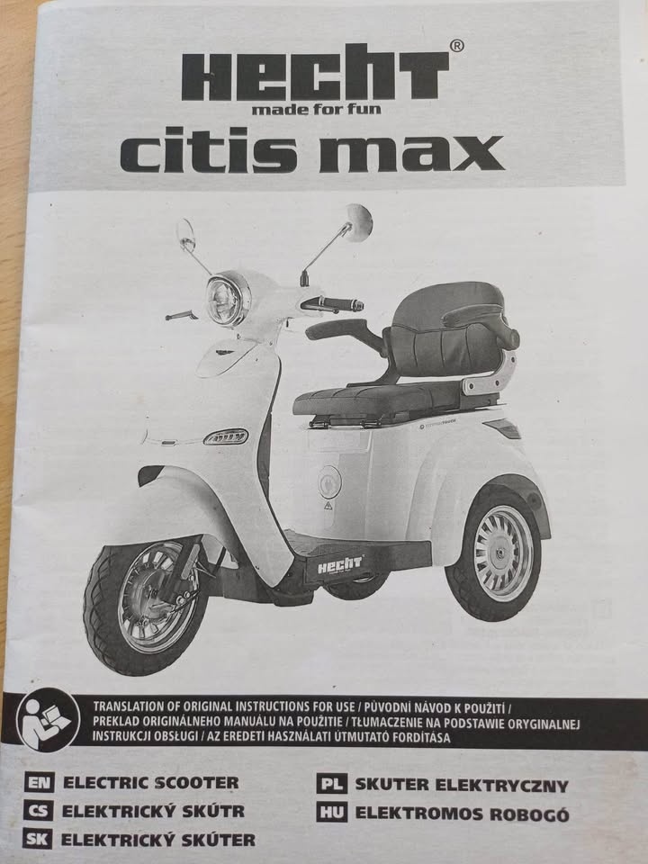 Tříkolka Hecht citis max v záruce - 2