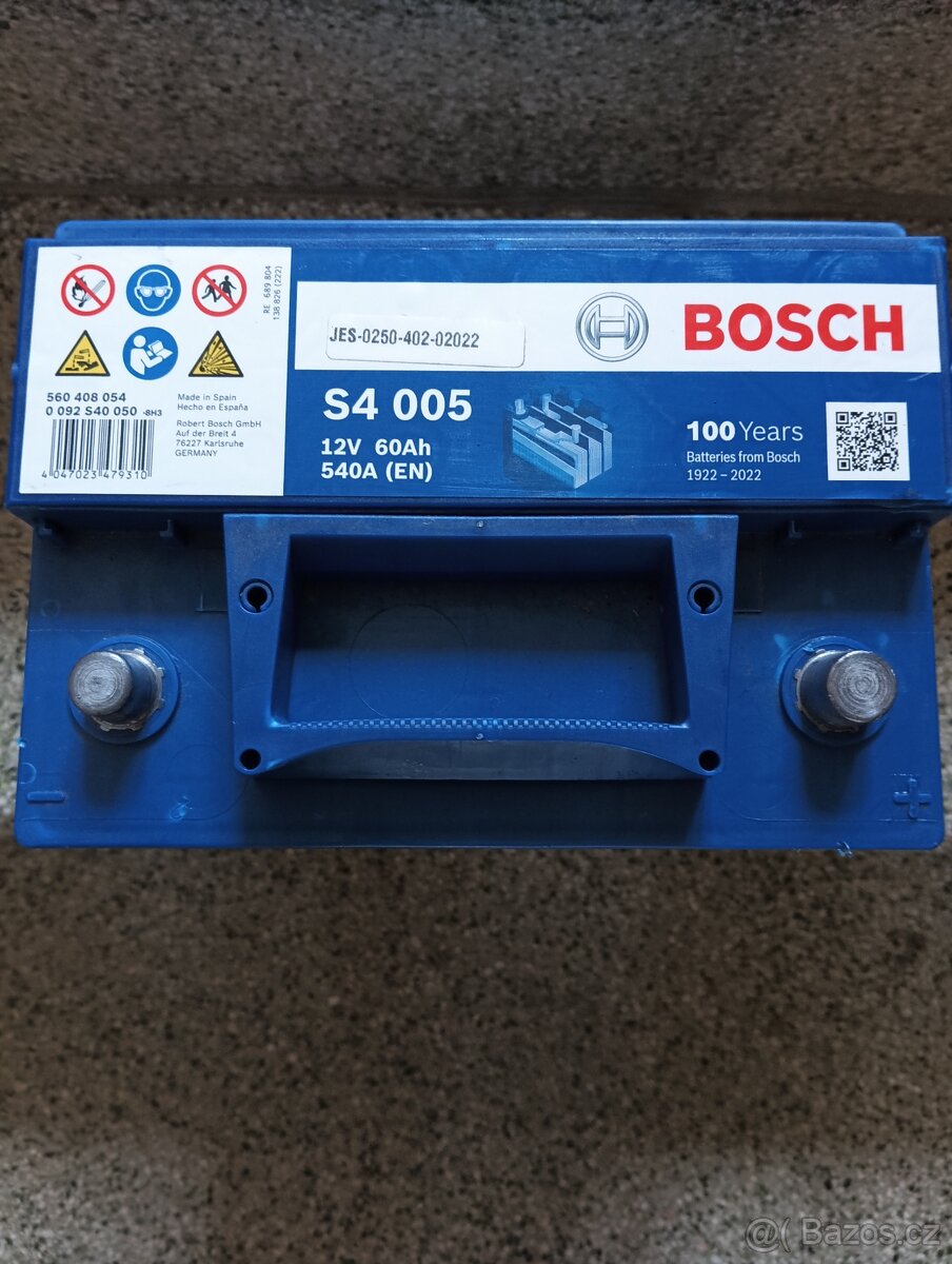 Autobaterie BOSCH 54005, 12v, 60Ah - 2