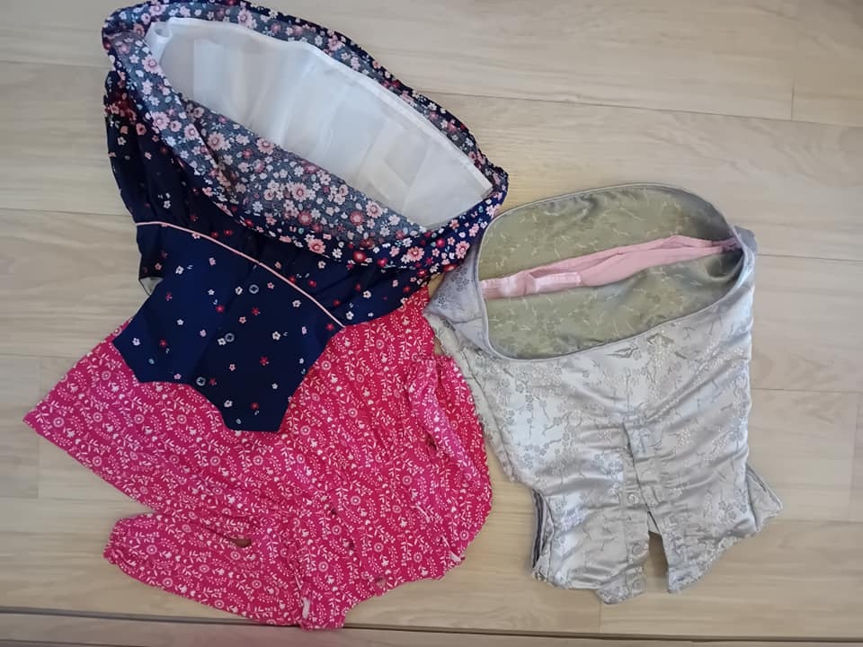 Šaty - dívčí dětské, vel.74, cena za kus - 2