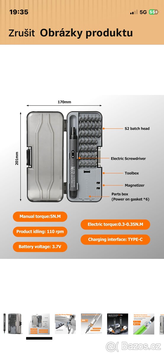 Elektrický mini utahovák - 2