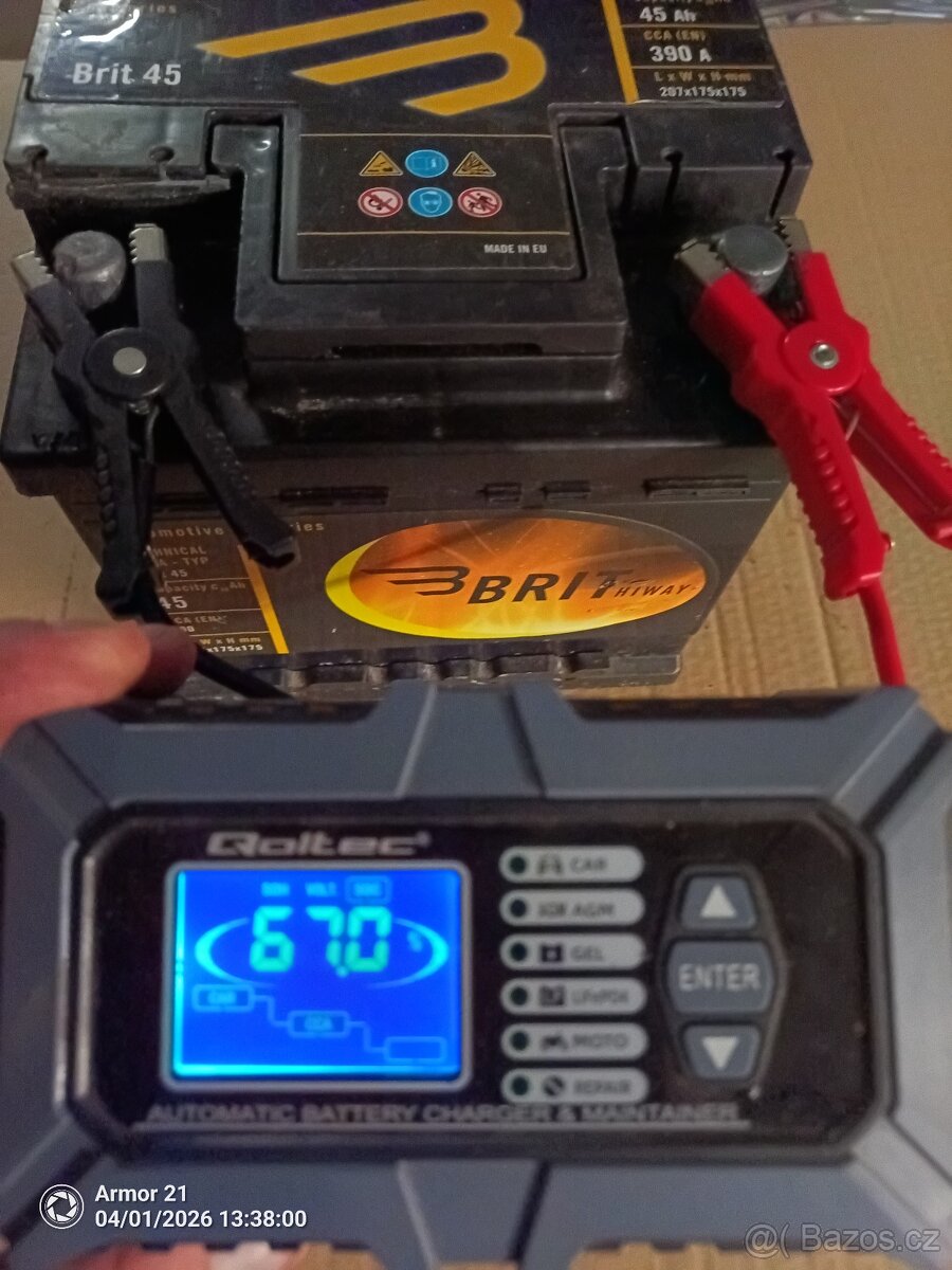 Autobaterie Brit 45 AH - 2