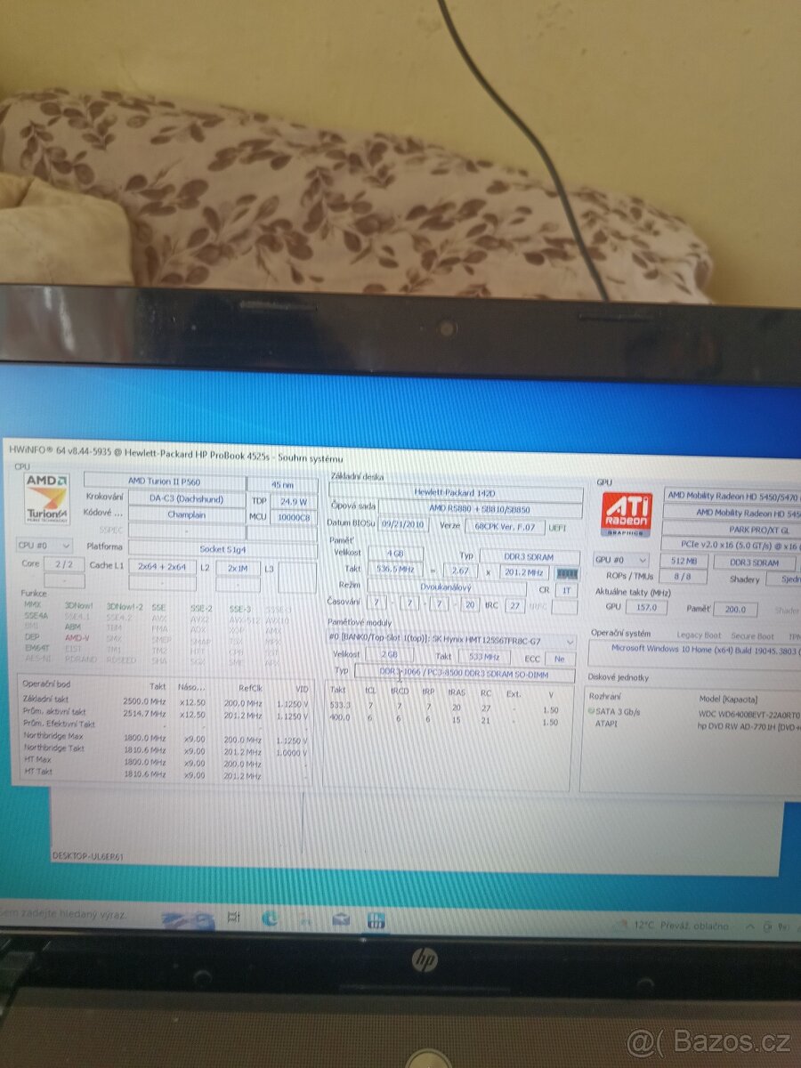 HP ProBook 4520s – funkční notebook – kovové šasi - 2