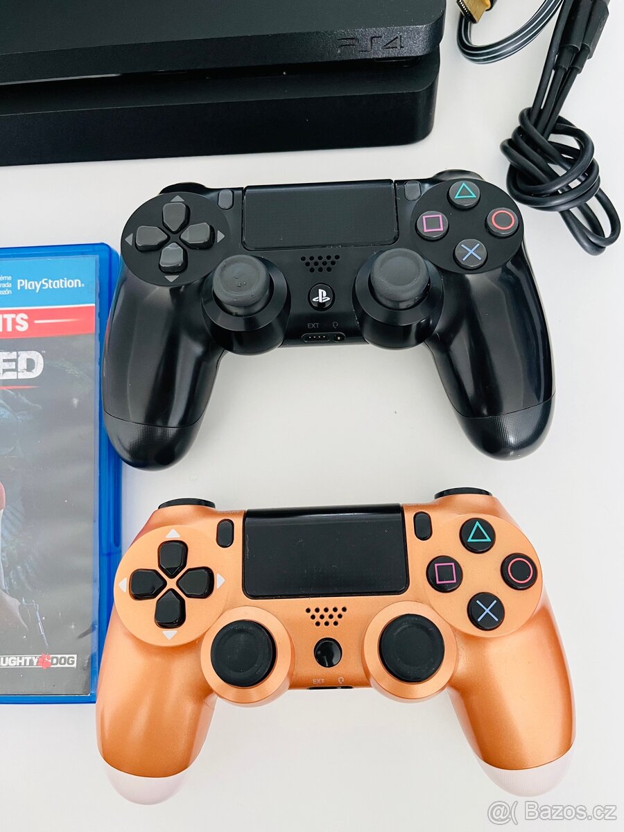 PLAYSTATION 4 SLIM + 2 OVLADAČE + 7 HER - 2
