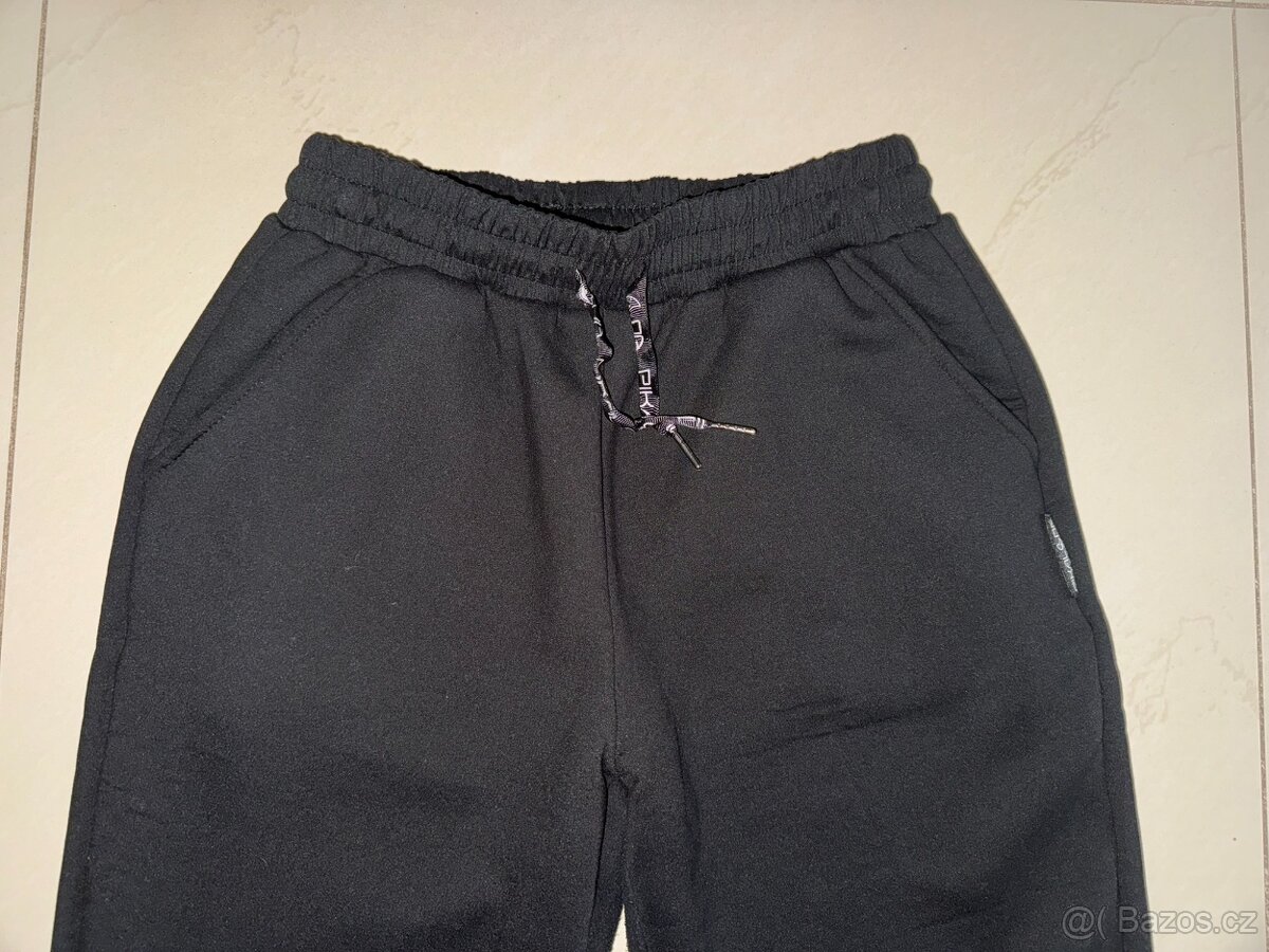 Černé zateplené TEPLÁKY PIKALUNA vel. S - 2