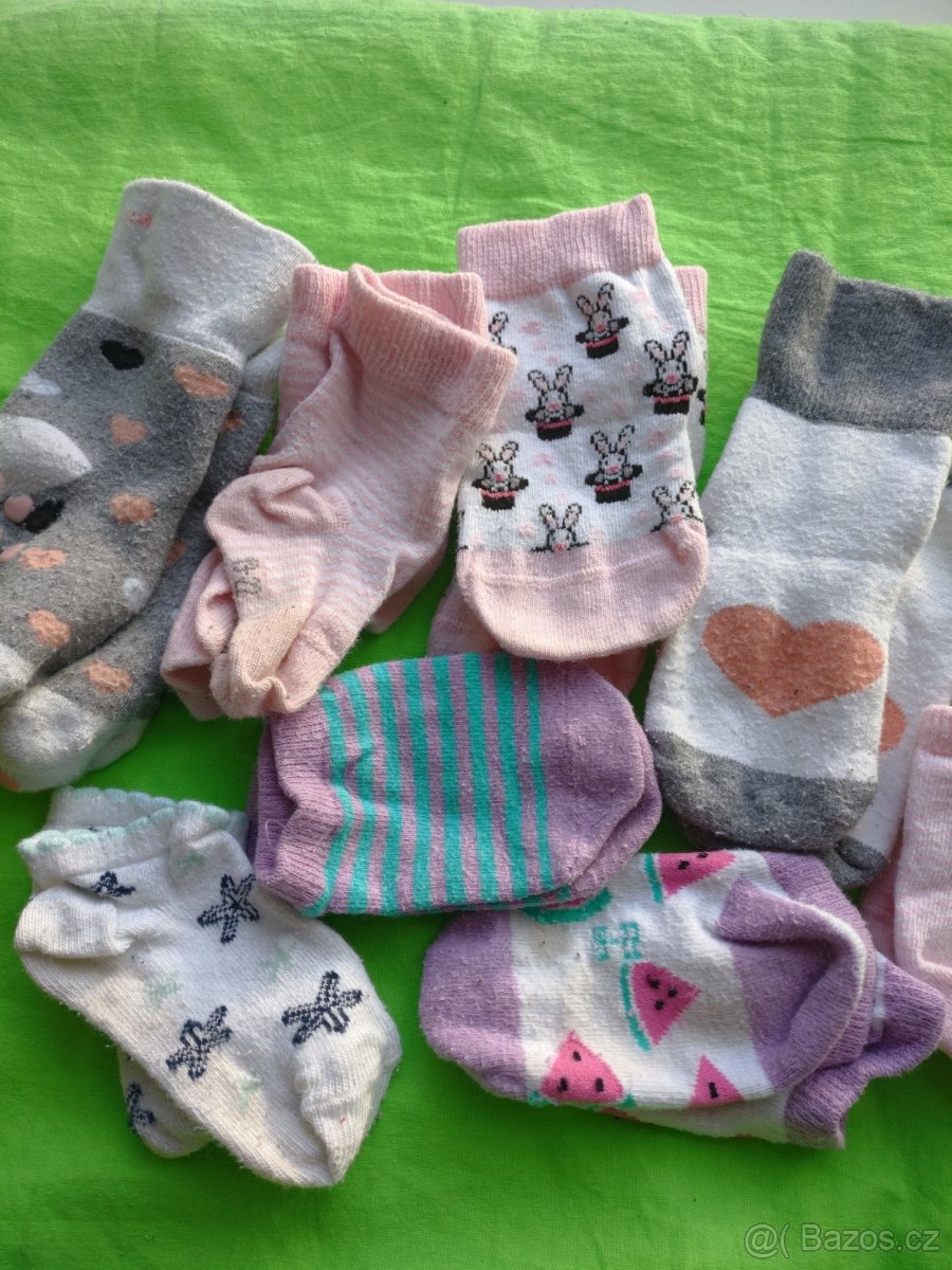 Dívčí ponožky vel. 18-22 - 2