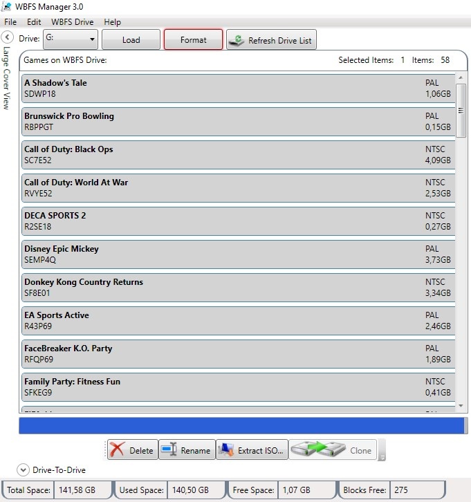 Nintendo Wii konzole - 3 ovladače - 320GB HDD - 58 her - 2