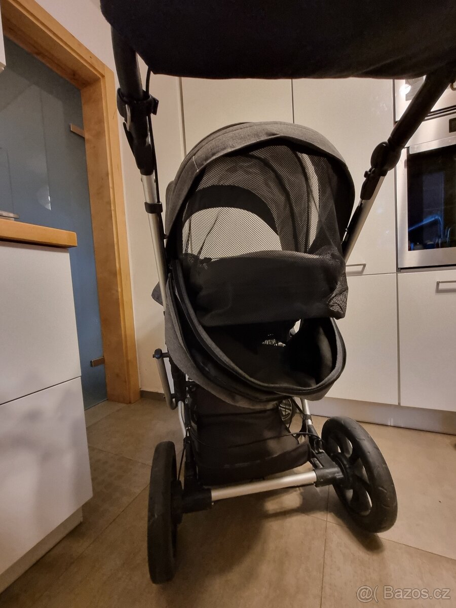 Kočárek Gesslein F6 Air+ ,kožené madlo, C1-Lift taška - 2