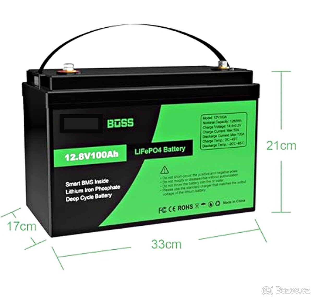 LiFePo4 12,8V 100Ah 3.990 Kč Veselí nad Moravou - 2