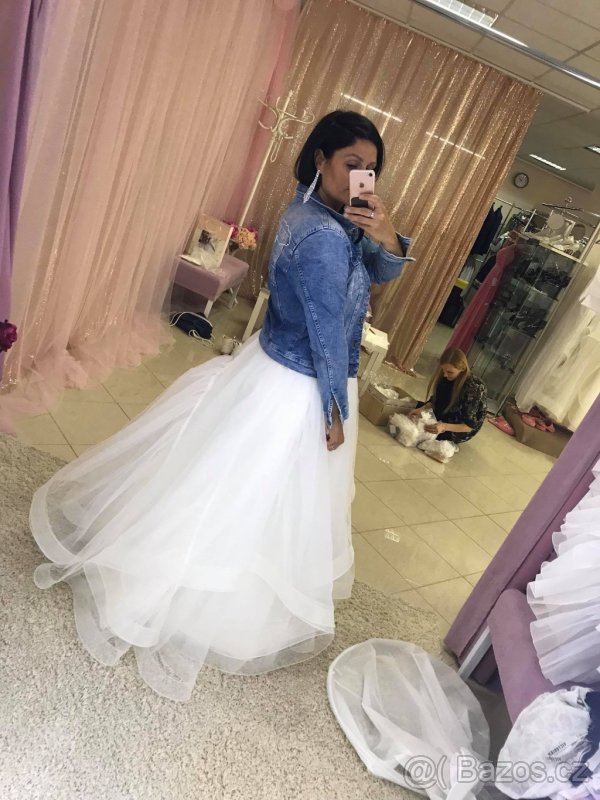 Svatební šaty na míru britská firma Hadassa vel. 36 - 40 - 2