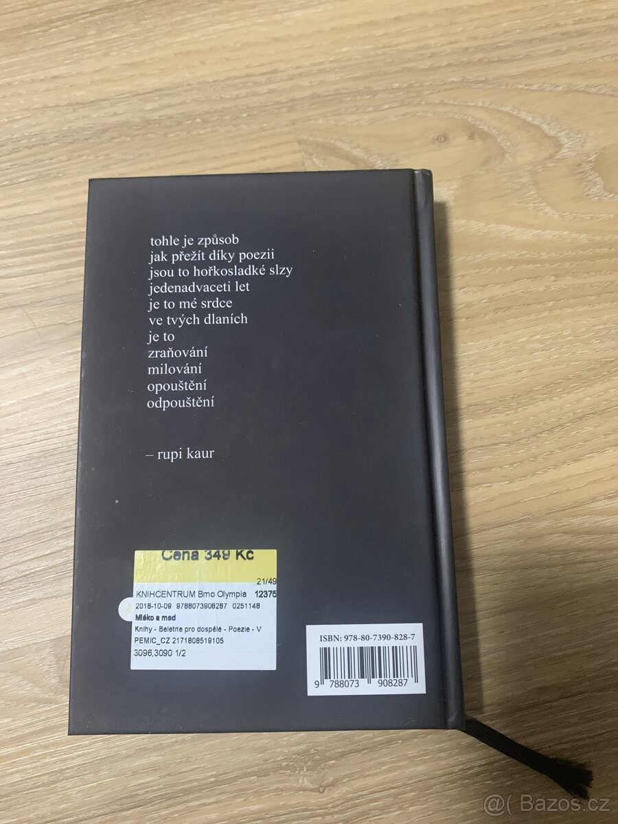 Prodám knihu Mléko a med - 2