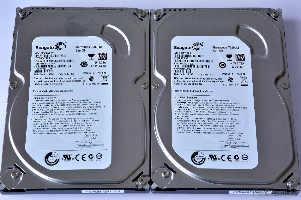 2x HDD SEAGATE BARRACUDA 500GB - 2