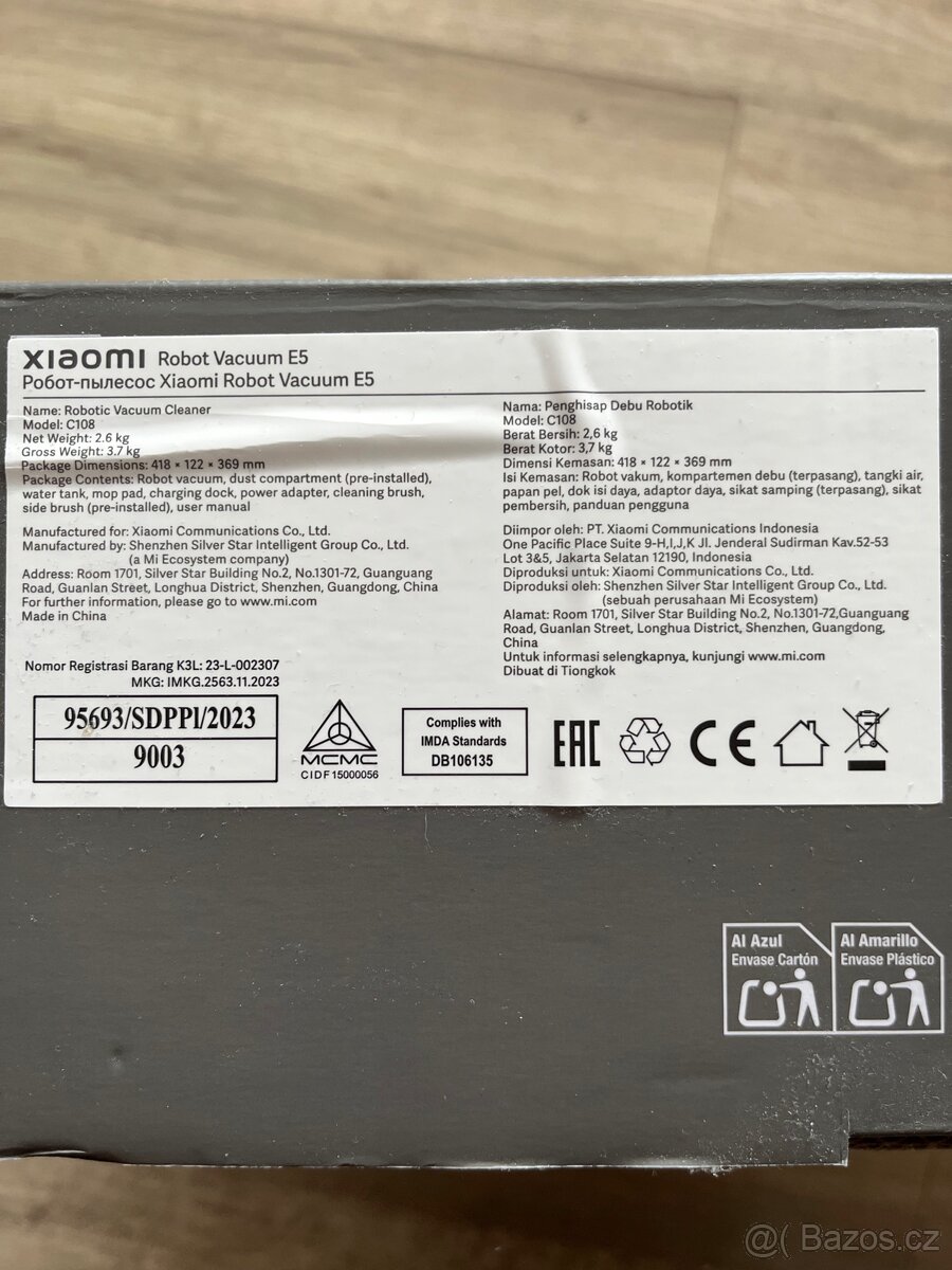 Robotický vysavač Xiaomi Vacuum E5 - 2