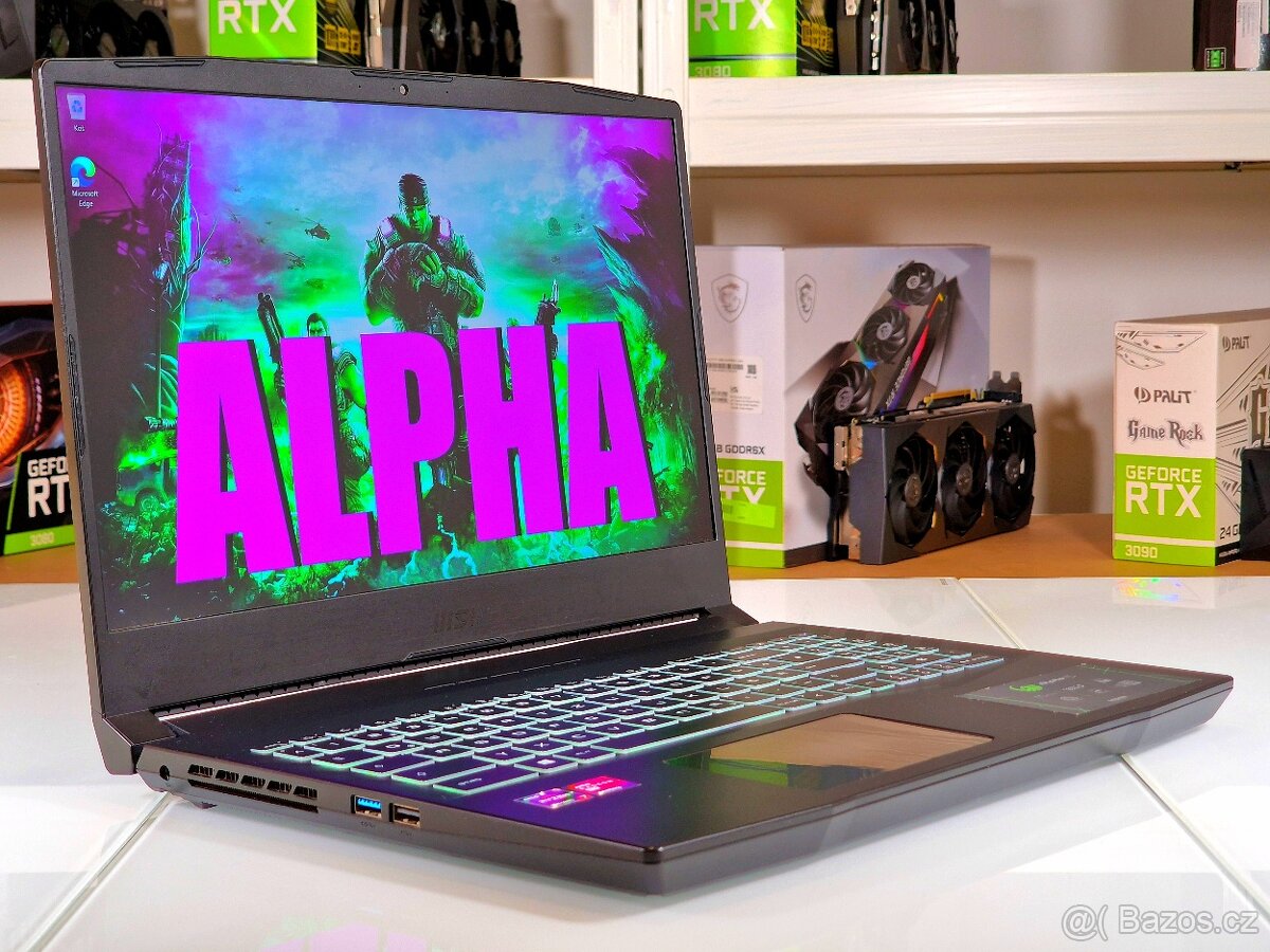 Herní notebook MSI ALPHA | 17,3" 144Hz | RX6600M 8GB | RYZE - 2