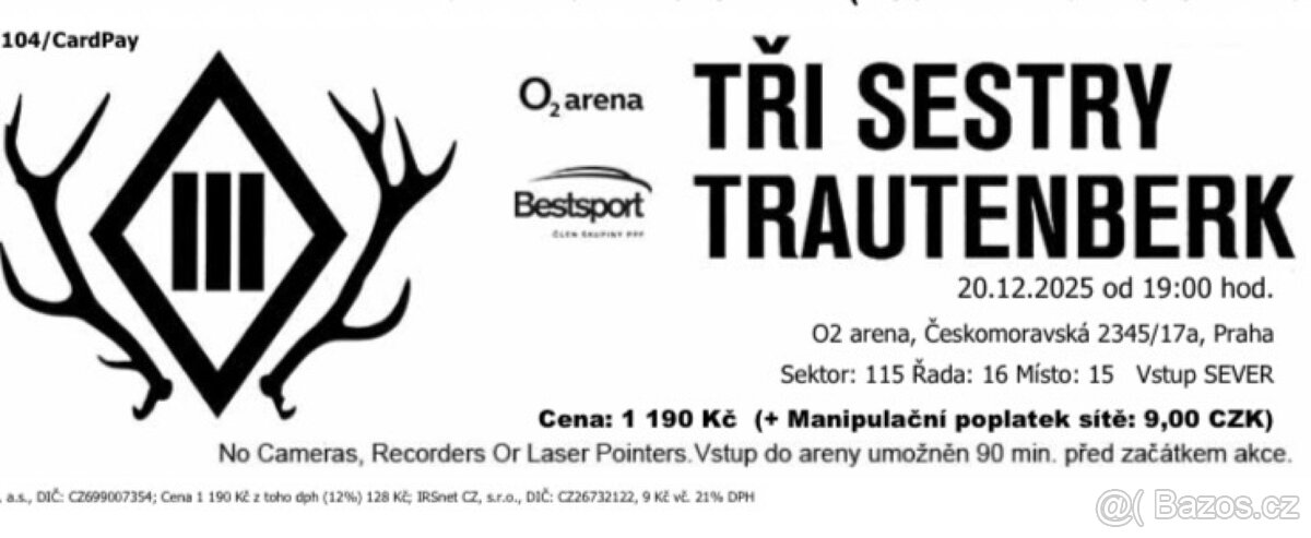 Tři sestry a Trautenberk 3 lístky - 2