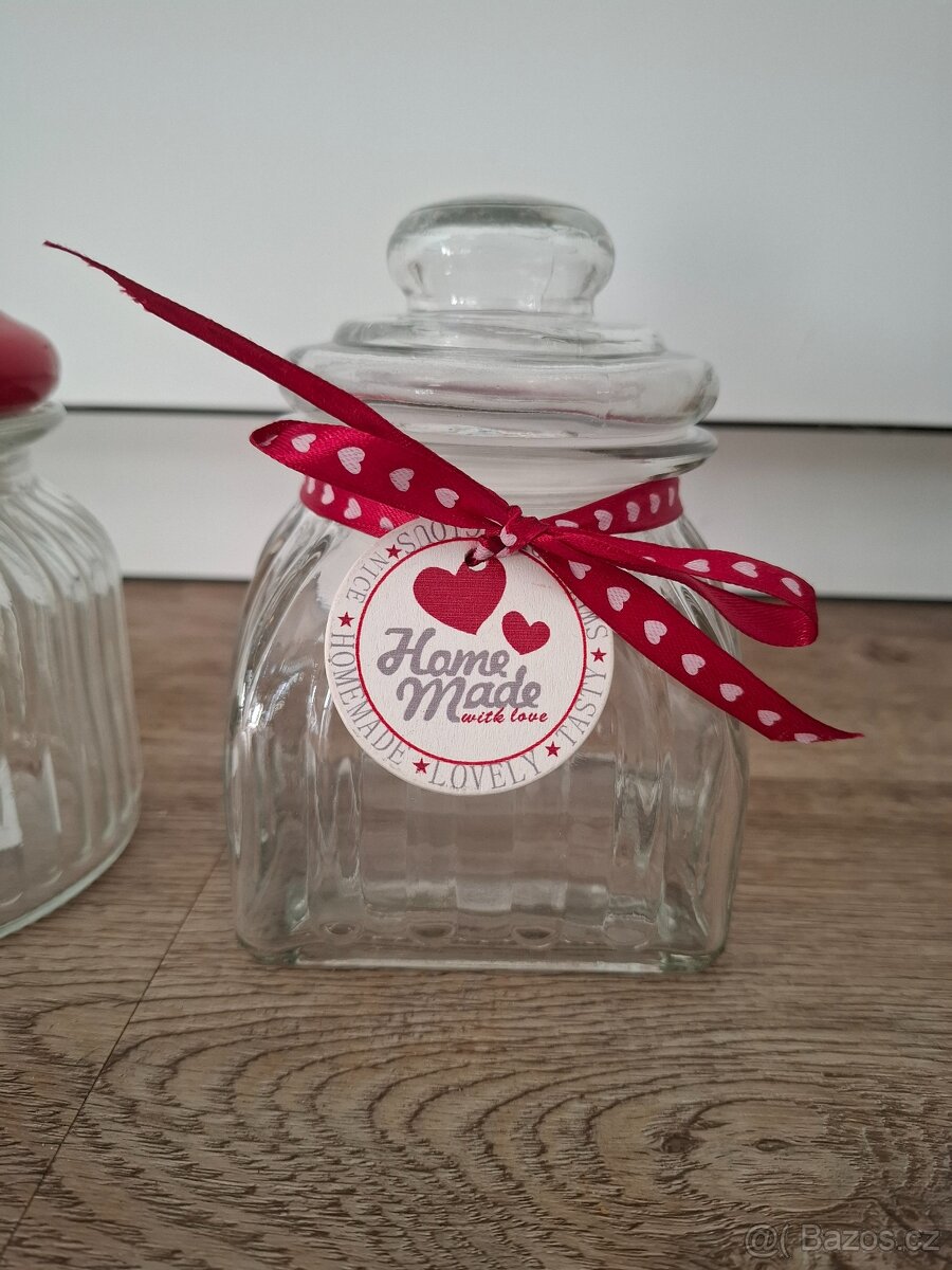 Dóza sklo,úložný box Sabichi, vánoční pečení - 2