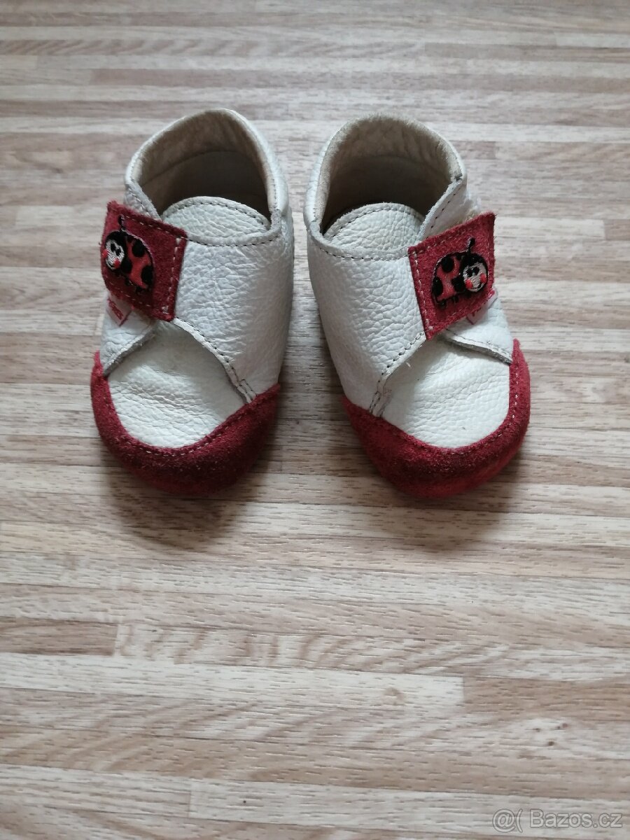 Kožené barefoot Pegres capáčky beruška vel. 16 - 2