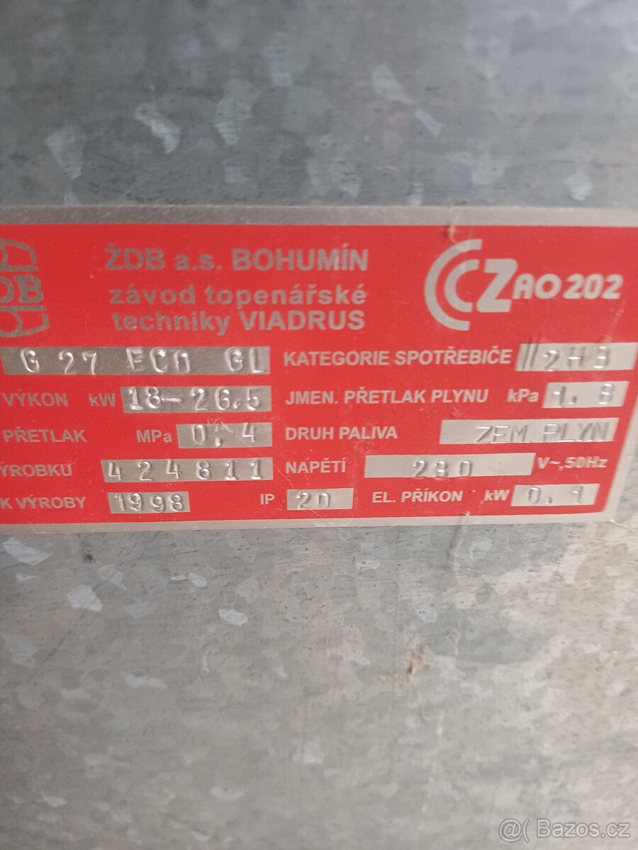 Plynový kotel Viadrus G27 ECO GL - 2