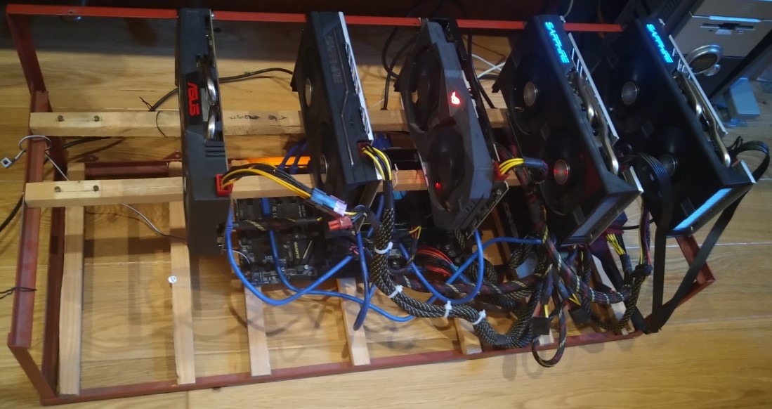 Mining RIG 4xRX570 1xRX580 - 2