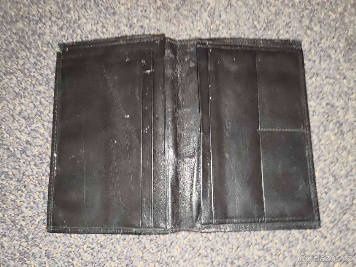 Peněženka pánská, kožená, černá - 2