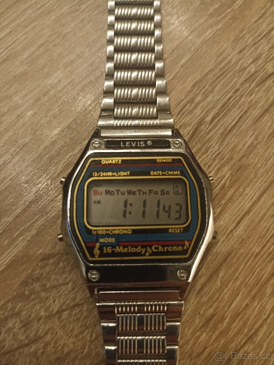 Retro digitální hodinky Levis - 2