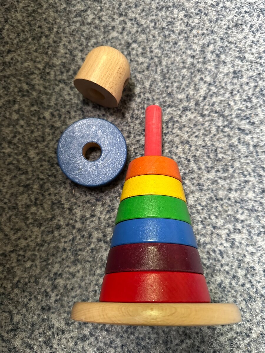 Dřevěné navlékací kroužky - 2