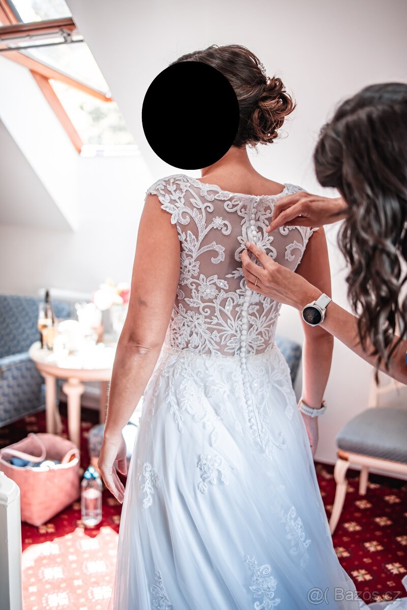Svatební šaty - bílé - vel. 36 - 2