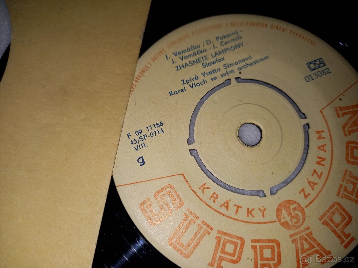 SP vinyl desky - Simonová, Veselá. - 2