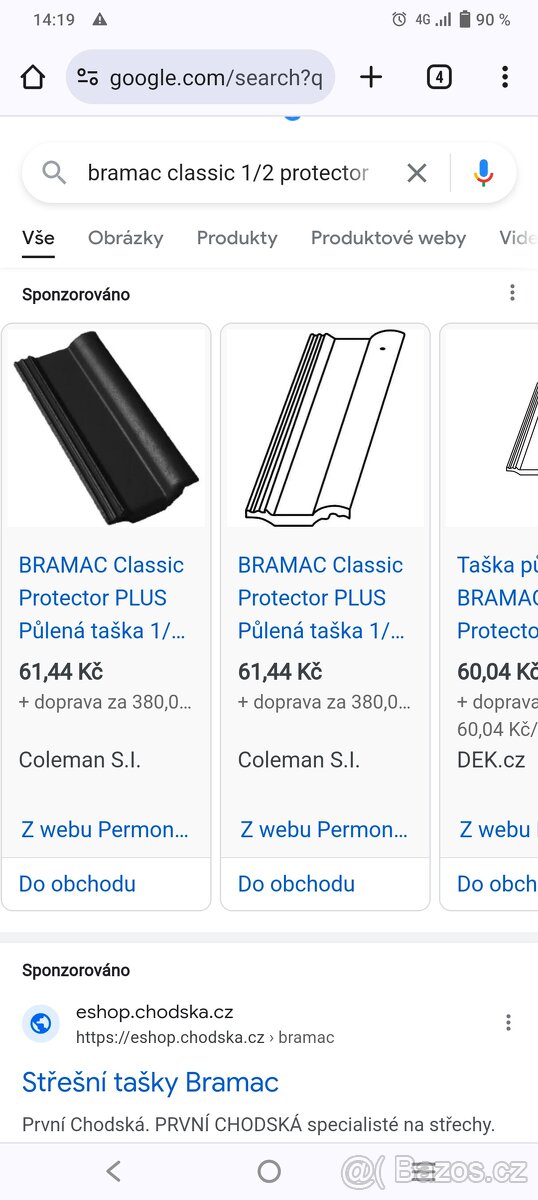 Bramac classic 1/2 -Půlená a větrací tašky - 2