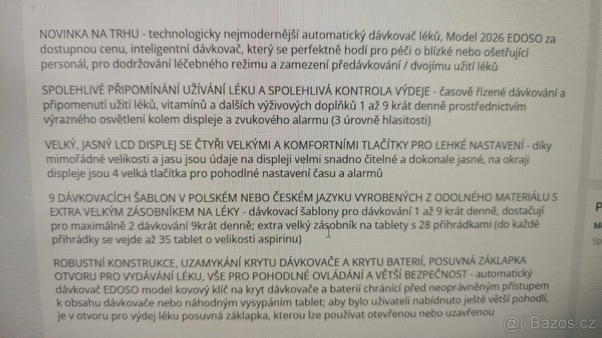 Dávkovač na léky - 2
