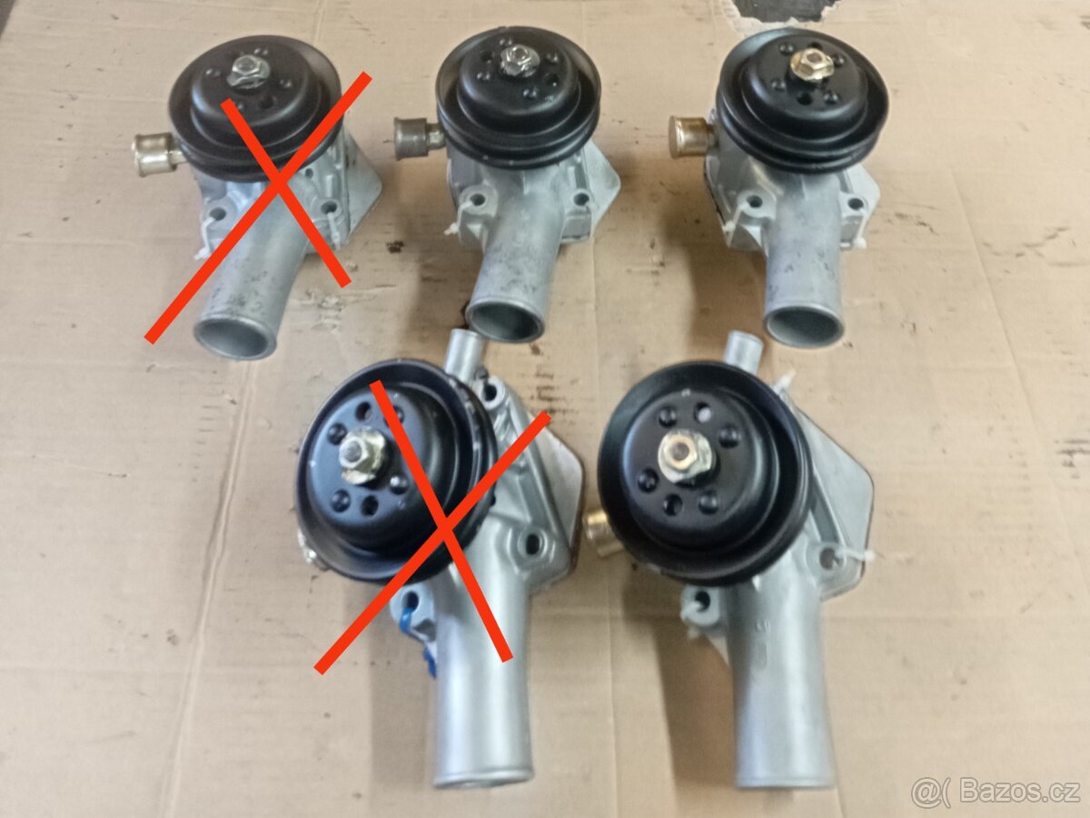 Vodní pumpy po opravě Škoda 105,120,130 - 2