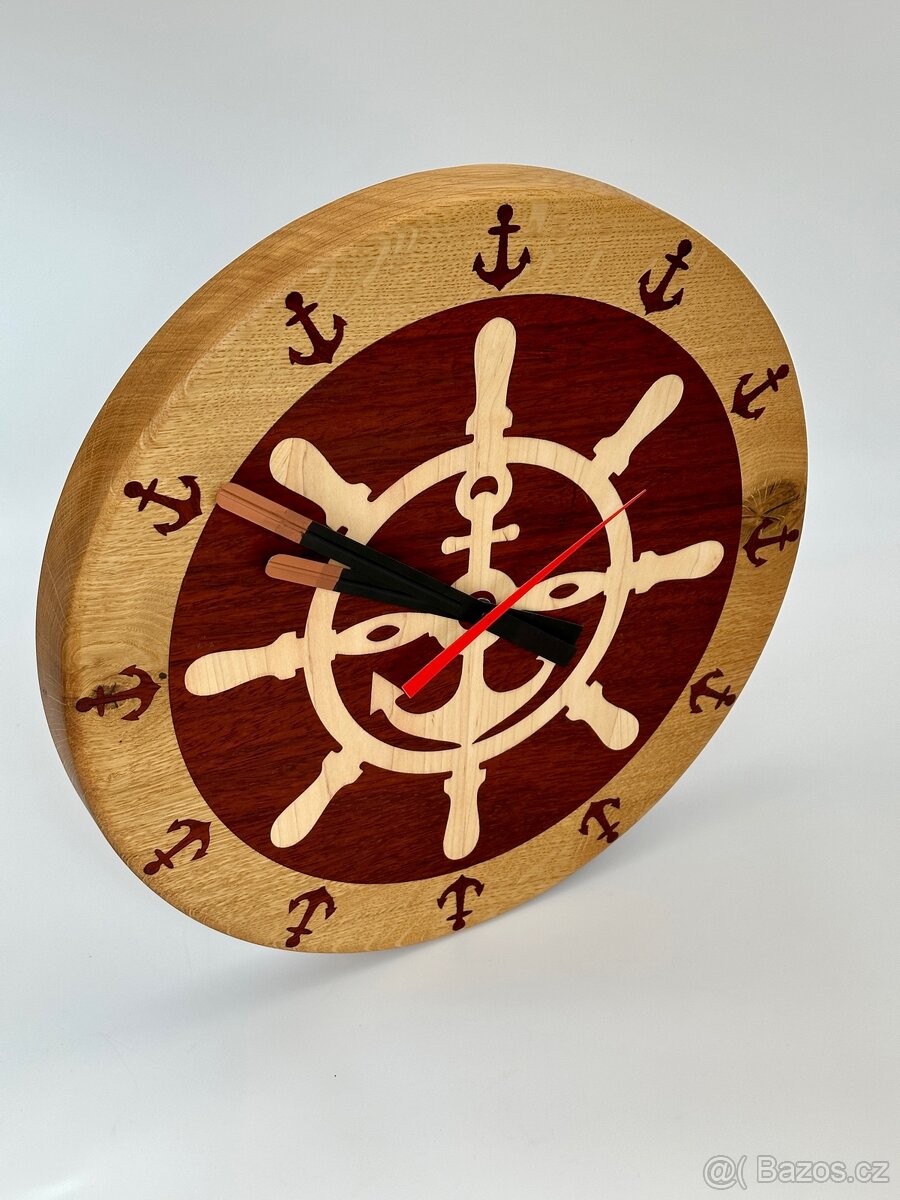 Velké masivní hodiny kotva - 2