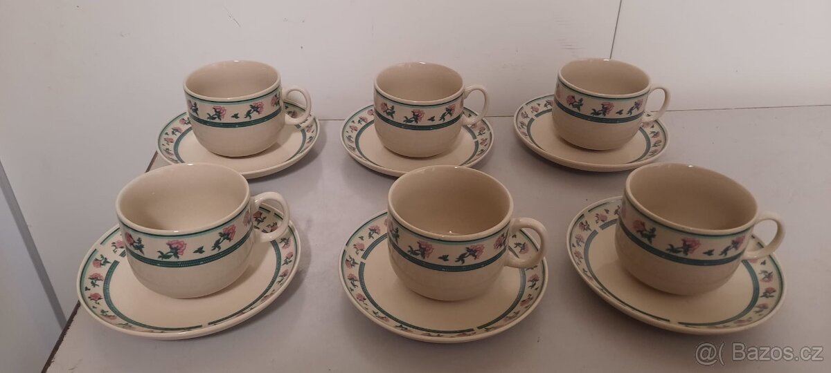 porcelánové šálky-servis - 2