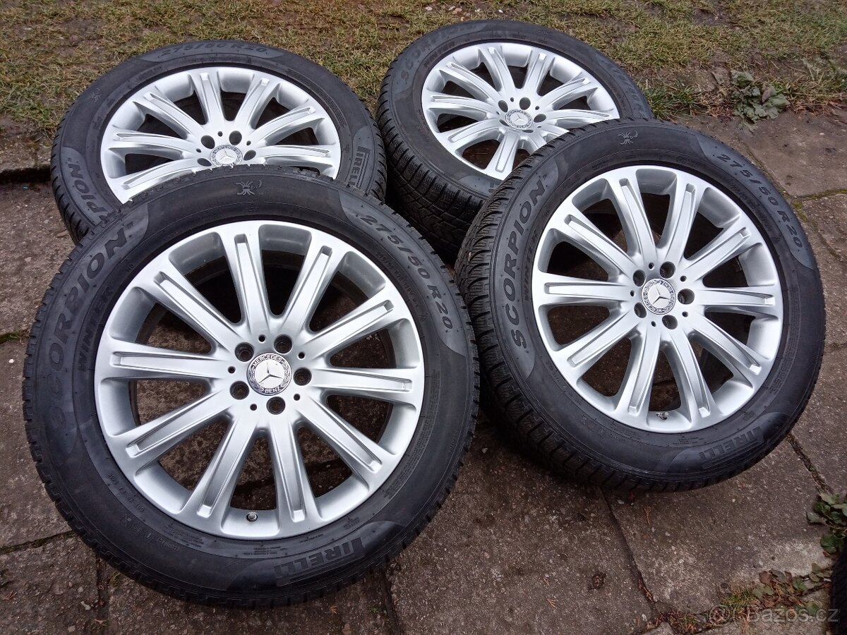 Zimní obutá Alu kola 20ky 5x112 pneu 80% MERCEDES BENZ - 2